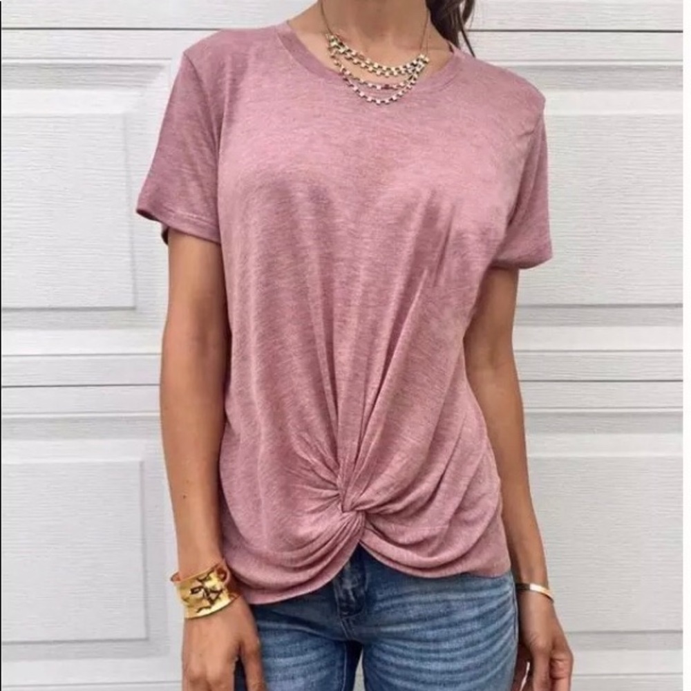 BRAND NEW Summer Cotton Pink Blush Top (L)